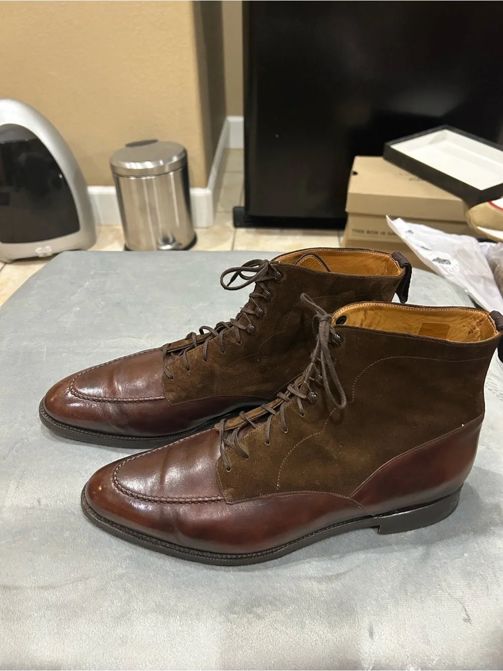 Brown Leather & Suede Men’s Chukka Boots